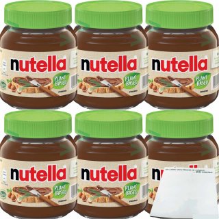 nutella plant based vegan 6er Pack (6x350g Glas) + usy Block