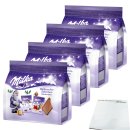 Milka Weihnachtstäfelchen Milchcreme 4er Pack (4x150g Packung) + usy Block