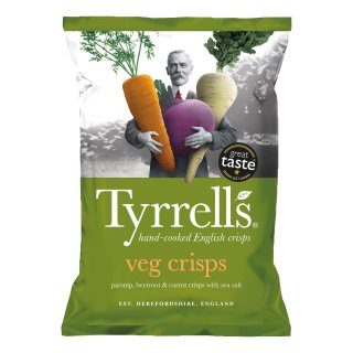 Tyrells Veg crisps (125g Packung)