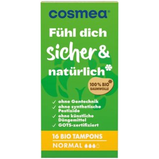 Cosmea Bio Tampons normal 4er Pack (4x16er Stück)