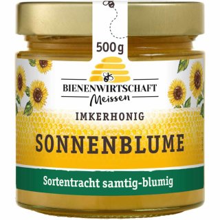 Bienenwirtschaft Meissen Sonnenblumen Honig 2er Pack (2x500g Beutel)