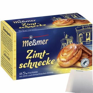 Meßmer Kuchen Tee Zimtschnecke (18 x3g Packung) + usy Block