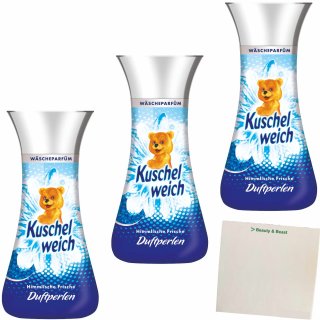 Kuschelweich Wäscheparfum blau 3er Pack (3x275g Flasche) + usy Block