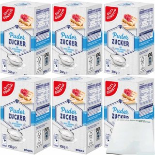 Gut&Günstig Puderzucker 6er Pack (6x250g Packung) + usy Block