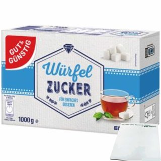 Gut&Günstig Würfelzucker (1Kg Packung) + usy Block