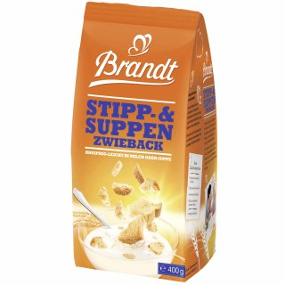 Brandt Stipp und Suppen Zwieback (400g Packung)
