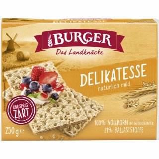 Burger Knäckebrot Vollkorn Delikatess VPE (24x250g Packung)