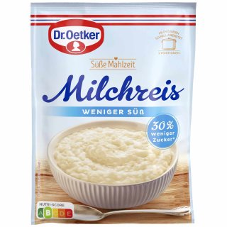 Dr. Oetker Milchreis weniger süß VPE (16X112g Beutel)
