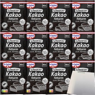 Dr. Oetker Schwarzer Kakao zum Backen 12er Pack (12x30g Packung)