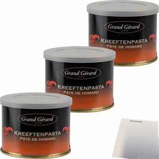 Grand Gerard Kreeftenpasta Hummerpaste 3er Pack (3x200g Dose) + usy Block