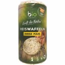 biozentrale Reiswaffeln Hirse Mais 3er Pack (3x100g Packung) + usy Block