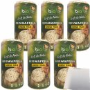 biozentrale Reiswaffeln Hirse Mais 6er Pack (6x100g Packung) + usy Block