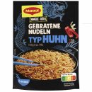 Maggi Gebratene Nudeln mit Huhn 3er Pack (3X121g Beutel) + usy Block