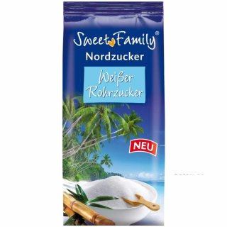 Nordzucker Sweet Family Weißer Rohrzucker 3er Pack (3x500g Packung)