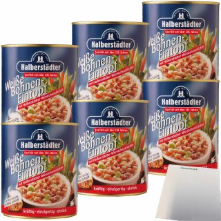 Halberstädter Weiße Bohnensuppe 6er Pack (6x800g Dose) + usy Block