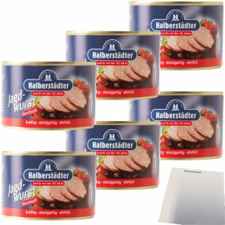 Halberstädter Jagdwurst 6er Pack (6x160g Dose) + usy Block
