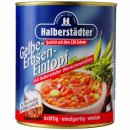 Halberstädter gelber Erbseneintopf 6er Pack (6x800g Dose) + usy Block