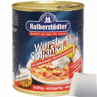 Halberstädter Wurst-Soljanka (800ml Dose) + usy Block