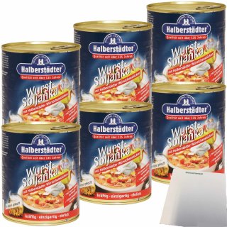 Halberstädter Wurst-Soljanka 6er Pack (6x800ml Dose) + usy Block