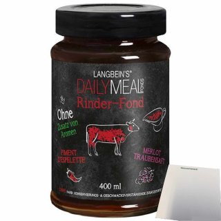 Langbeins DailyMeal Rinder Fond (400ml Glas) + usy Block