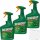 Roundup Unkrautfrei Total Sprühflasche 3er Pack (3x1L Flasche) + usy Block