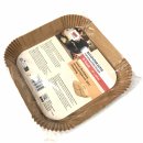 Quickpack Backpapier Eckig für Heissluftfritteuse 3er Pack (3x Packung mit 15Stk, 24x24cm) + usy Block
