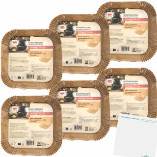 Quickpack Backpapier Eckig für Heissluftfritteuse 6er Pack (6x Packung mit 15Stk, 24x24cm) + usy Block