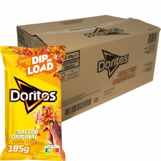 Doritos Salted Original Chips Nacho-Chips (22x185g Packung)