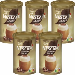 Nescafe Gold Typ Cappuccino Cremig Zart löslicher Bohnenkaffee 5er Pack (5x250g Dose)