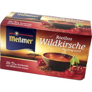 Meßmer Rooibos Wildkirsche fruchtig-mild 2er Pack (2x40g Beutel)