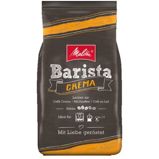 Kaffeebohnen Melitta Barista Crema ganze Bohnen 3er Pack (3x1kg Beutel)