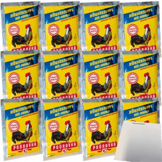 Podravka Hühnersuppe mit Nudel 12er Pack (12x62g Beutel) + usy Block