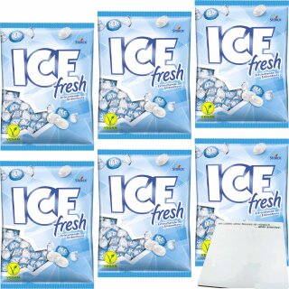 Storck Ice Fresh Ertfrischende Eisbonbons 6er Pack (6x475g Packung) + usy Block