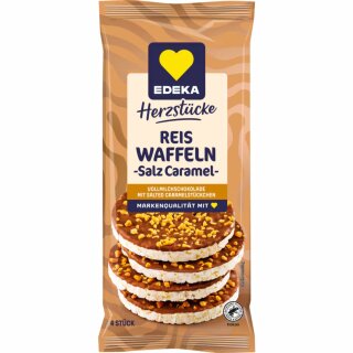 Edeka Reiswaffeln Salz Caramel 4 Stück (70g Packung)