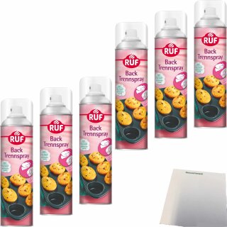 Ruf Backtrennspray 6er Pack (6x200ml Sprühflasche) + usy Block