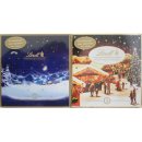Lindt Adventskalender Set Mini-Tisch-Kalender Doppelpack Weihnachts-Zauber und Weihnachts-Markt (2x115g)
