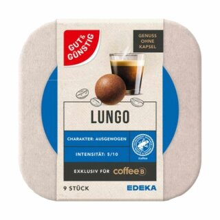 Gut&Günstig CoffeeB Kaffeebälle Lungo (1x51g Packung)