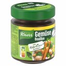 Knorr Gemüse Bouillon für 6,8 Liter 6er Pack (6x136g Glas) + usy Block