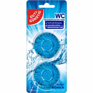 Gut&Günstig WC Wasserkastentabs (2 Stück Packung)