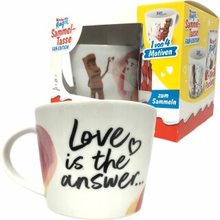 Kinder Riegel Sammeltasse 2025 Fan Edition Motiv 3 Love is the answer