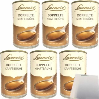 Lacroix Doppelte Kraft-Brühe 6er Pack (6x400ml Dose) + usy Block