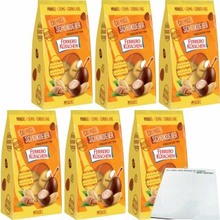 Küsschen Cremige Schokoeier mit Mandel 6er Pack (6x100g Tüte) + usy Block