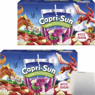 Capri Sun Mystic Dragon 2er Pack (20x200ml Packung) + usy Block