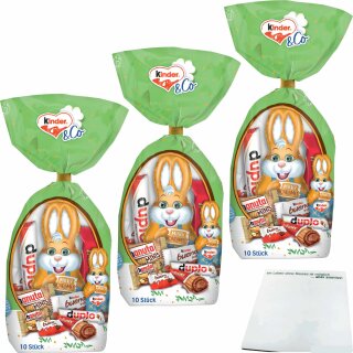 kinder & Co. Mix Beutel Ostern 3er Pack (3x199g Packung) + usy Block