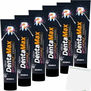Elkos DenMax Zahngel Aktivkohle 6er Pack (6x75ml Tube)