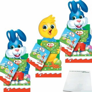 kinder Mix Geschenktüte Ostern 3er Pack (3x193g Tüte) + usy Block