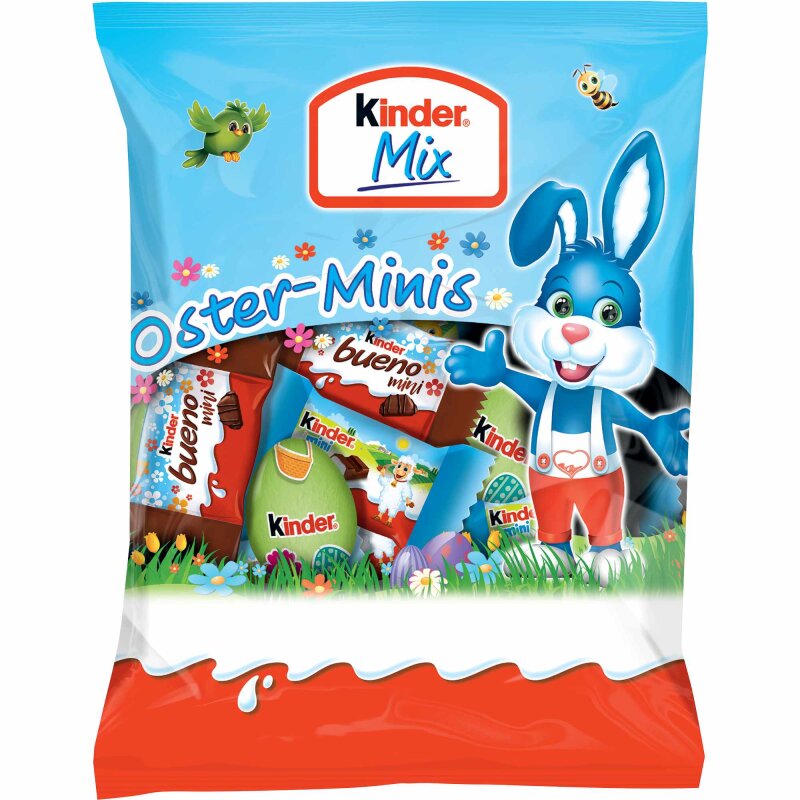 Ferrero Kinder Mix Beutel Oster Minis 153g Packung ferrero-kinder-mix-beutel-oster-minis-153g-packung