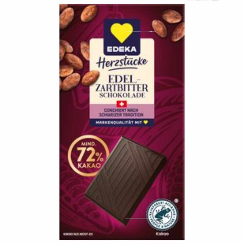EDEKA Edel Zartbitterschokolade 100g Packung edeka-edel-zartbitterschokolade-100g-packung