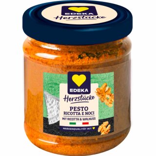 Edeka Herzstücke Pesto Ricotta & Walnuss (190g Glas)