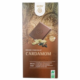 Gepa Kardamom Schokolade (100g Packung)